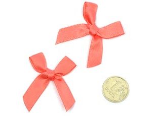 1509-2754 Бантик атласный 3,5см коралловый