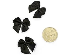 1509-2758 Бантик атласный 1см черный