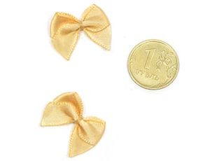 1509-2759 Бантик атласный 1см бежевый