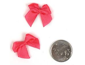 1509-2763 Бантик атласный 1см розовый неон