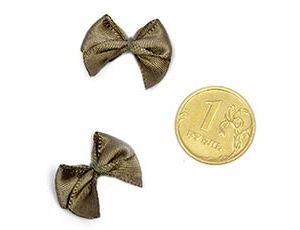 1509-2767 Бантик атласный 1см серый