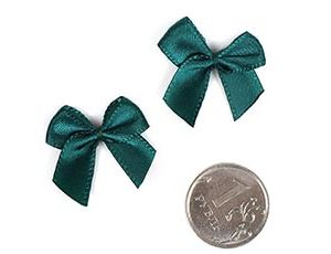 1509-2768 Бантик атласный 1см изумруд