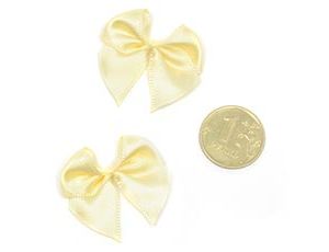 1509-2772 Бантик атласный 1,5см экрю