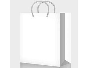 1509-2801 Пакет бум Белый перлам однотон 25х36см