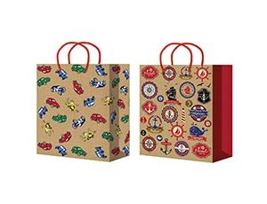 1509-2812 Пакет бум Машинки крафт дет микс 26х33см