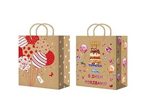 1509-2813 Пакет бум СДР Шары крафт микс 26х33см