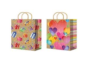 1509-2814 Пакет бум Сердца крафт микс 33х45см