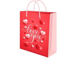 1509-2832 Пакет бум LOVE YOU 12х15см