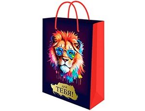 1509-2836 Пакет бум Лев разноцветный 22х31см