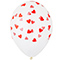 1103-2296 Шелкография кристалл 14" Сердца красные