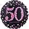 1202-2720  18" HB Sparkling Birthday 50 pink S55