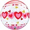 1202-4412 П BUBBLE 22" Сердца и стрелы