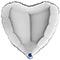 1204-1476 Г Б/РИС СЕРДЦЕ 18" Металлик Silver