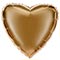 1204-1547 Ф Б/РИС 18" СЕРДЦЕ Металлик Bright Gold