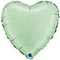1204-1665 Г Б/РИС СЕРДЦЕ 18" Сатин Glazed Mint