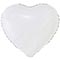 1204-1756 К Б/РИС СЕРДЦЕ 18" Пастель White