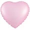 1204-1758 К Б/РИС СЕРДЦЕ 18" Сатин Pink