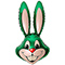1207-0405 Ф ФИГУРА/8 Кролик зеленый(FM)