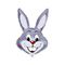 1207-0407 Ф ФИГУРА/8 Кролик серый(FM)