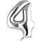 1207-2959 К ЦИФРА 4  40" Silver