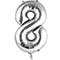 1207-2963 К ЦИФРА 8  40" Silver