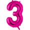 1207-2978 К ЦИФРА 3  40" Fuchsia