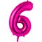 1207-2981 К ЦИФРА 6  40" Fuchsia