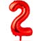 1207-2987 К ЦИФРА 2  40" Red