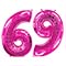 1207-3086 Ф ЦИФРА 6/9  40" Fuchsia