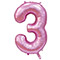 1207-3274 К ЦИФРА 3  40" Сатин Pink