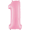 1207-3328 Г ЦИФРА 1  40" Пастель Pink