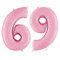 1207-3333 Г ЦИФРА 6/9  40" Пастель Pink