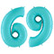 1207-3342 Г ЦИФРА 6/9  40" Пастель Blue