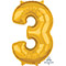 1207-3525 А ЦИФРА 3 26" Gold