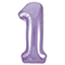 1207-3718 Р ЦИФРА 1  40" Пастель Lavender