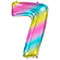 1207-3919 Ф ЦИФРА 7  40" Радуга металлик