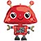 1207-4564 А ФИГУРА/P35 Робот влюбленный сердца Red