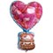 1207-5479 К ФИГУРА Воздушный шар сердце с мишками