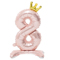 1207-5782 К ЦИФРА 8 32" Pink на подставке Корона