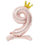 1207-5783 К ЦИФРА 9 32" Pink на подставке Корона