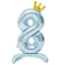 1207-5792 К ЦИФРА 8 32" Blue на подставке Корона