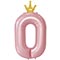 1207-5826 К ЦИФРА 0  45" Pink Корона
