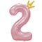 1207-5828 К ЦИФРА 2  45" Pink Корона
