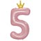 1207-5831 К ЦИФРА 5  45" Pink Корона
