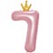 1207-5833 К ЦИФРА 7  45" Pink Корона