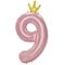 1207-5835 К ЦИФРА 9  45" Pink Корона