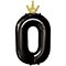 1207-5836 К ЦИФРА 0  45" Black Корона