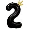 1207-5838 К ЦИФРА 2  45" Black Корона