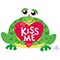 1207-5854 А ФИГУРА/P30 Лягушка с сердцем KISS ME