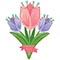 1207-5892 А ФИГУРА/P35 Тюльпаны Букет